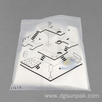 biodegradable PLA PBAT packaging bags with zipper